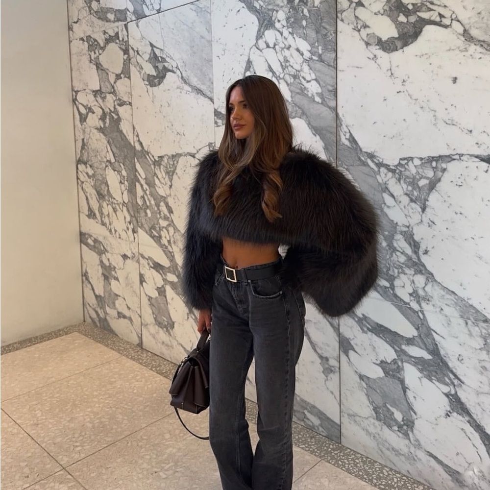 High waisted black jeans